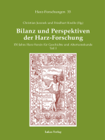 Bilanz und Perspektiven der Harz-Forschung: 150 Jahre Harz-Verein für Geschichte und Altertumskunde • Teil I