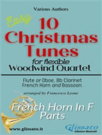 French Horn in F part of "10 Christmas Tunes" for Flex Woodwind Quartet
