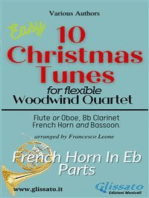 French Horn in Eb part of "10 Christmas Tunes" for Flex Woodwind Quartet