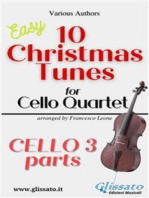 Cello 3 part of "10 Christmas Tunes for Cello Quartet"