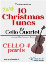 Cello 4 part of "10 Christmas Tunes for Cello Quartet"