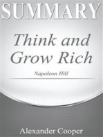 Summary of Think and Grow Rich: by Napoleon Hill - A Comprehensive Sumarry
