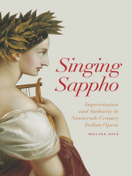 Singing Sappho: Improvisation and Authority in Nineteenth-Century Italian Opera