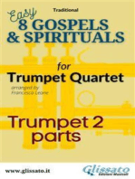 Bb Trumpet 2 part of "8 Gospels & Spirituals" for Trumpet quartet