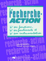 La recherche-action: Ses fonctions, son fondement et son instrumentation