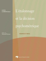 Étalonnage et la décision psychométrique