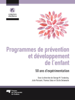Programmes de prévention et développement de l'enfant: 50 ans d'expérimentation