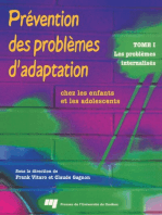 Prévention des problèmes d'adaptation chez les enfants et les adolescents: Tome 1 : Les problèmes internalisés