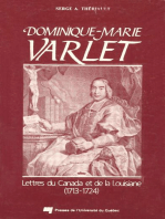 Dominique-Marie Varlet: Lettres du Canada et de la Louisiane (1713-1724)