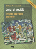 Loisir et société: Traité de sociologie empirique, 2e édition