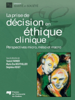 La prise de décision en éthique clinique: Perspectives micro, méso et macro