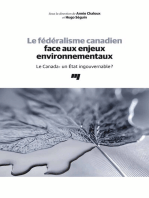 Le fédéralisme canadien face aux enjeux environnementaux: Le Canada: un État ingouvernable?