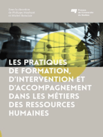 Les pratiques de formation, d'intervention et d'accompagnement dans les métiers des ressources humaines