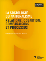 La sociologie du nationalisme: Relations, cognition, comparaisons et processus