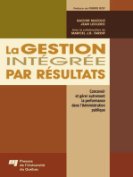 Gestion intégrée par résultats: concevoir et gérer autrement la performance dans l’Administration publique