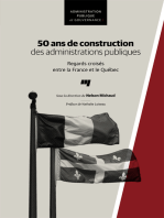 50 ans de construction des administrations publiques: Regards croisés entre la France et le Québec