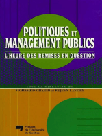 Politiques et management publics: L'heure des remises en question