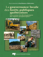 La gouvernance locale des forêts publiques québécoises: Une avenue de développement des régions périphériques?