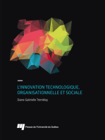 L' innovation technologique, organisationnelle et sociale