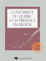 L' Université du Québec et sa présence en région