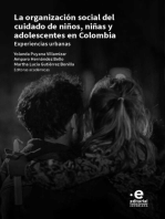 La organización social del cuidado de niños, niñas y adolescentes en Colombia: Experiencias urbanas