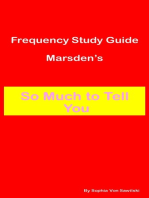 Frequency Study Guide Marsden's : So Much to Tell You