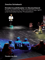 Kindermusiktheater in Deutschland: Kulturpolitische Rahmenbedingungen und künstlerische Produktion