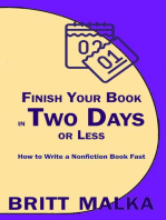 Finish Your Book in Two Days or Less