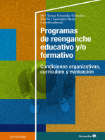 Programas de reenganche educativo y/o formativo: Condiciones organizativas, currículum y evaluación