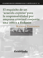 El requisito de un 'acuerdo expreso' para la responsabilidad por empresa criminal conjunta: Una crítica a Brđanin. Cuadernos de Conferencias y Artículos N. 61