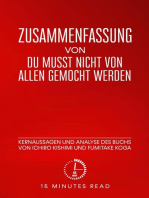 Zusammenfassung: Du musst nicht von allen gemocht werden: Kernaussagen und Analyse des Buchs von Ichiro Kishimis und Fumitake Koga: Zusammenfassung