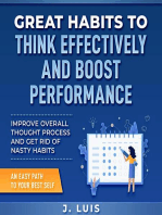Great Habits to Think Effectively and Boost Performance