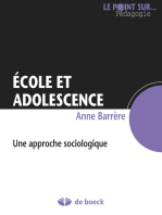 Ecole et adolescence: Une approche sociolgique