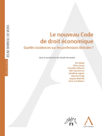 Le nouveau Code de droit économique: Quelles incidences sur les professions libérales ?