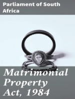 Matrimonial Property Act, 1984