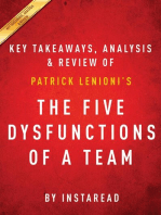 Summary of The Five Dysfunctions of a Team: by Patrick Lencioni | Includes Analysis