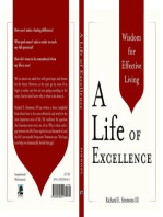 A Life of Excellence: Wisdom for Effective Living