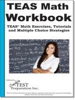 TEAS Math Skill Practice: TEAS® Math Tutorials, Practice  Questions  and Multiple Choice  Strategies