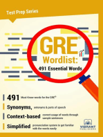 GRE Wordlist: 491 Essential Words