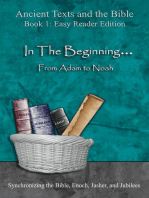 In The Beginning... From Adam to Noah - Easy Reader Edition