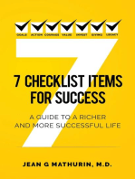 7 CHECKLIST ITEMS FOR SUCCESS: A GUIDE TO A RICHER AND MORE SUCCESSFUL LIFE