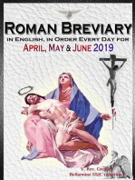 The Roman Breviary: in English, in Order, Every Day for April, May & June 2019