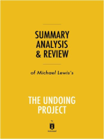 Summary, Analysis & Review of Michael Lewis's The Undoing Project by Instaread