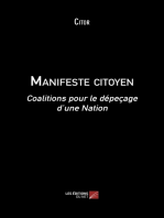 Manifeste citoyen: Coalitions pour le dépeçage d’une Nation