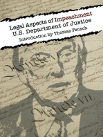 Legal Aspects of Impeachment: U.S Department of Justice