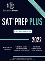 SAT Prep Plus: Unlocked Edition 2022 - 5 Full Length Practice Tests - Behind-the-scenes game-changing answer explanations to each question - Top level strategies, tips and tricks for each section