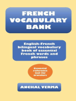 French Vocabulary Bank: English-French bilingual vocabulary book of essential French words and phrases