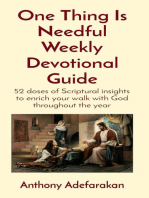 One Thing Is Needful Weekly Devotional Guide