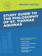 Study Guide to The Philosophy of St. Thomas Aquinas