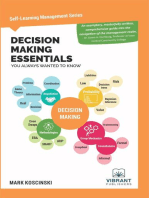 Decision Making Essentials You Always Wanted to Know